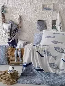 Комплект постельного белья Hobby home collection Евро, поплин, Blues, голубой (1607000135)