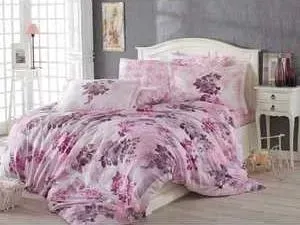 Комплект постельного белья Hobby home collection 2-х сп, поплин, Elvira, лиловый (1607000046)