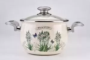 Кастрюля эмалированная Laurel 3.5 л Hyacinth (L91913)