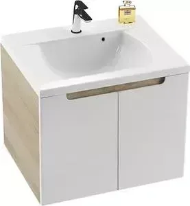 Тумба с раковиной RAVAK с Classic SDD 700 корпус латте, фасад белый (X000001091, XJD01170000)