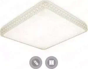 Светильник Estares Потолочный светодиодный с пультом PLUTON 60W S-550-SHINY-220V-IP44
