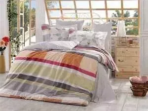 Комплект постельного белья Hobby home collection Евро, поплин, Alanza, серый (1501000920)