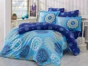 Комплект постельного белья Hobby home collection Семейный, сатин, Ottoman, синий (1501000998)