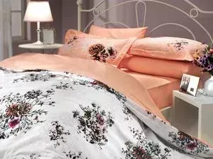 Комплект постельного белья Hobby home collection 1,5 сп, поплин, Carmen, персиковый (1501000082)