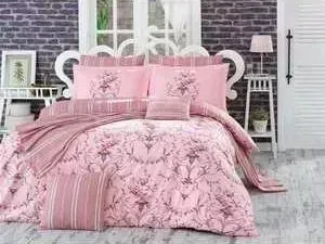 Комплект постельного белья Hobby home collection Евро, поплин, Ornella, розовый (1501001123)