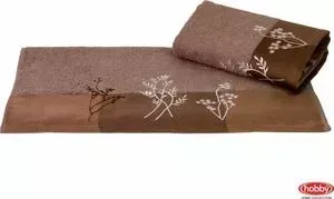 Полотенце Hobby home collection Flora 70x140 см коричневый (1501001064)