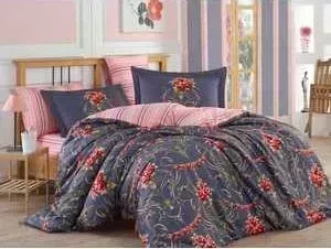 Комплект постельного белья Hobby home collection Семейный, сатин, Ornella, красный (1501001154)