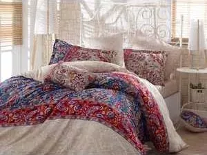 Комплект постельного белья Hobby home collection 1,5 сп, сатин, Caterina, красный (1607000140)