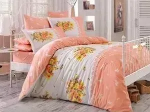 Комплект постельного белья Hobby home collection Семейный, поплин, Alvis , персиковый (1501000971)