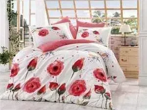 Комплект постельного белья Hobby home collection 1,5 сп, поплин, Veronika, красный (1501000886)