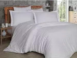 Комплект постельного белья Hobby home collection Семейный, сатин, Damask, белый (1607000023)