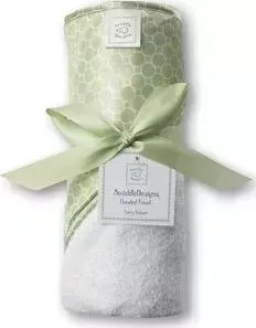 Полотенце SwaddleDesigns с капюшоном с капюшоном Hooded Towel WH w/KW Mini Mod (SD-114KW)