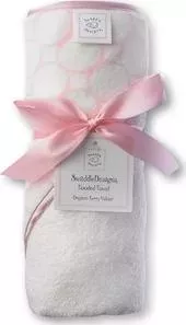 Полотенце SwaddleDesigns с капюшоном с капюшоном Hooded Towel - Organic Pink Mod on IV (SD-071PP)