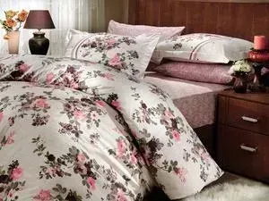 Комплект постельного белья Hobby home collection 1,5 сп, поплин, Susana, коричневый (1501000171)