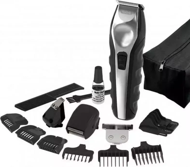 Машинка для стрижки Wahl Ergonomic Total Grooming Kit черный/серебристый (9888/1216)