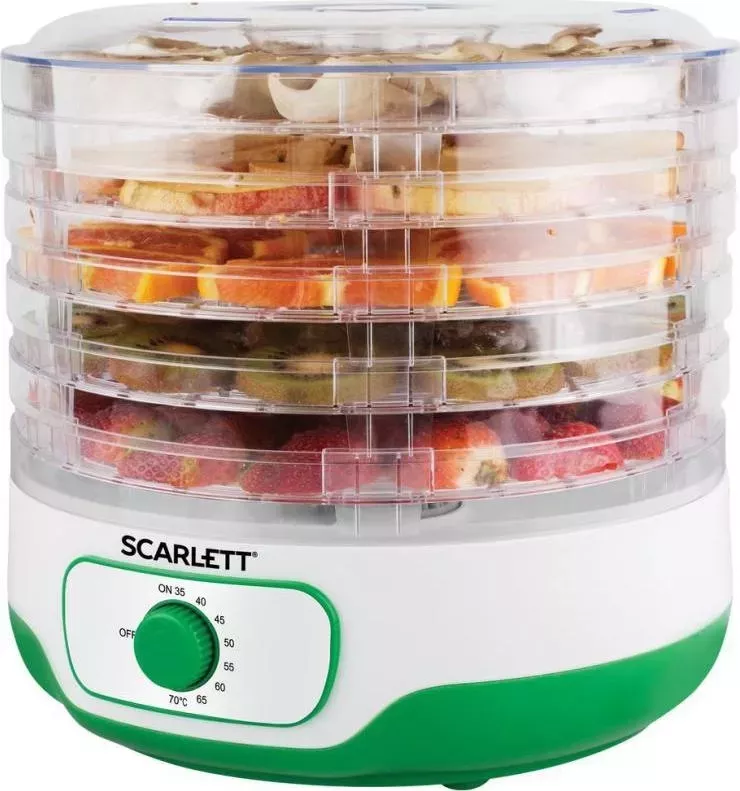 Сушилка для овощей и фруктов SCARLETT продуктов SC-FD421011 зеленый