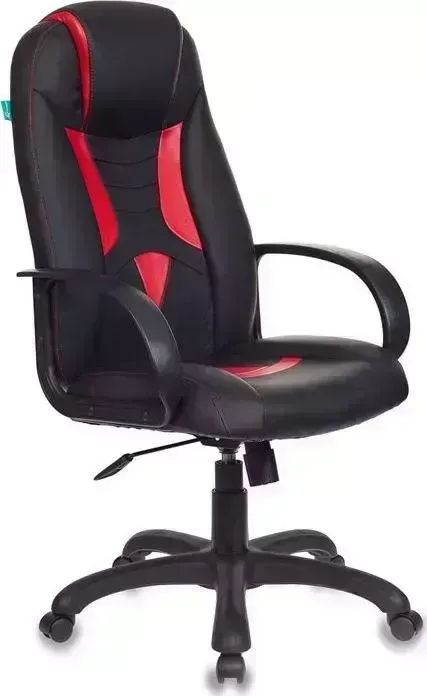 Кресло офисное БЮРОКРАТ VIKING-8/BL+RED черный/красный