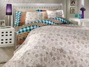 Комплект постельного белья Hobby home collection Семейный, поплин, Serena, синий (1501000167)