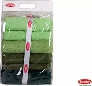 Набор из 4 полотенец Hobby home collection 4 Rainbow 70x140 см 4 штуки зеленый (1501001202)