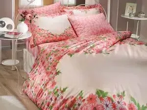Комплект постельного белья Hobby home collection Евро, поплин, Esperanza, красный (1501000096)