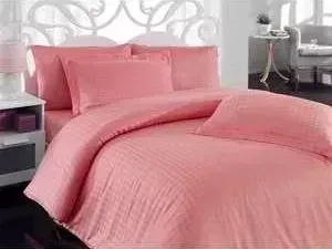 Комплект постельного белья Hobby home collection Семейный, бамбук, Diamond Houndstooth, пудра (1501000959)
