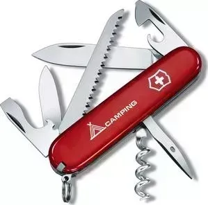 Нож Victorinox Camper 1.3613.71 (91мм, 13 функций, красный с логотипом "camping")