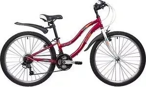 Велосипед NOVATRACK 24" LADY сталь.рама 10" красный 24SH18SV.LADY.10RD9