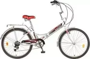 NOVATRACK 24" белый складной красный 1171 24FTG6PV.WT7
