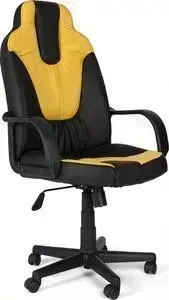 Кресло офисное TetChair NEO (1) кож/зам, черный/жёлтый, 36-6/36-14