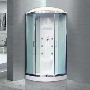 Душевая кабина Royal Bath HK7 90х90х217 стекло белое/прозрачное (RB90HK7-WT-CH)