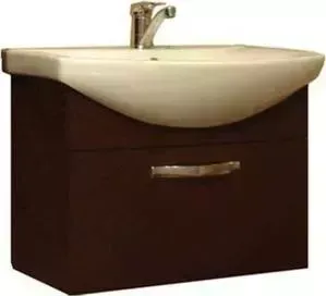 Тумба с раковиной АКВАТОН с Ария 65 тёмно-коричневый (1A134001AA430 + 1WH207782)