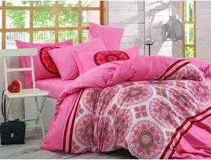 Комплект постельного белья Hobby home collection 1,5 сп, поплин, Silvana, коралловый (1501001097)