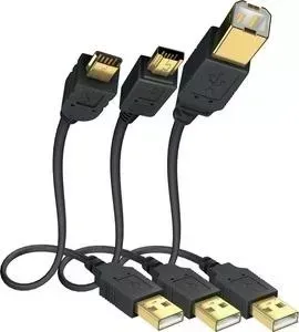 Кабель Inakustik межблочный Premium High Speed USB Mini 2.0, 1 m, 01070021