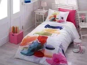 Комплект постельного белья Hobby home collection 1,5 сп, поплин, Rainbow, (1501000891)