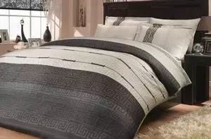 Комплект постельного белья Hobby home collection Семейный, сатин, Denim, серый (1501000302)