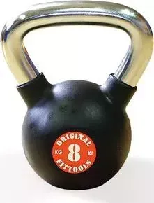 Гиря Original Fit.Tools 8 кг с хромированной ручкой FT-KB-8K