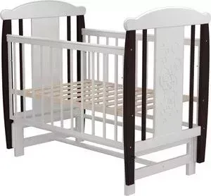 Кроватка детская Valle Bunny 04 маятник поперечный без ящика белый