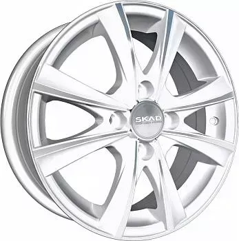 Диск автомобильный СКАД Мальта 15 6X15/4X100 ET45 D67.1 Алмаз-белый