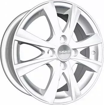 Диск автомобильный СКАД Мальта 15 6X15/4X100 ET45 D67.1 белый