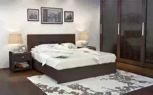 Кровать АСКОНА Isabella 180х200 к/з Экотекс Venge (Без основания)
