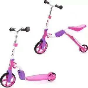 Самокат MOBY KIDS 2в1 розовый (64627)
