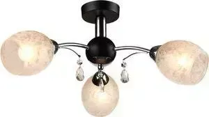 Потолочная люстра IDLamp 843/3PF-Blackchrome