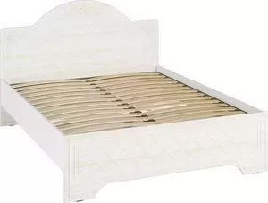 Кровать COMPASS СО-1 Премиум 160х200 белый струк ясень патина