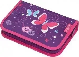 Пенал HERLITZ с наполнением Purple Butterfly 31 пр., арт.50014293