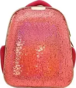 Ранец №1 School Sparkle Miracle Pink, ортопед. спинка, двустор.пайетки