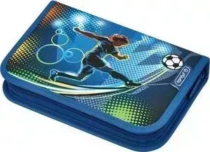Пенал HERLITZ 31 предмет, Soccer, 20,5х14х3,5 см, 50008391