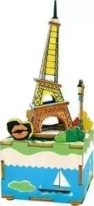 Конструктор  * Деревянный 3D - музыкальная шкатулка Robotime *Romantic Eiffel* - AM308