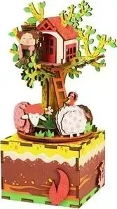 Конструктор  * Деревянный 3D - музыкальная шкатулка Robotime *Tree House* - AM408