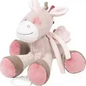 Игрушка мягкая Nattou Musical Soft toy (Наттоу Мьюзикал Софт Той) Nina, Jade Lili Единорог музыкальная 987066