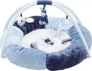 Коврик игровой круглый Nattou Alex Bibiou Ослик и Кролик 321259